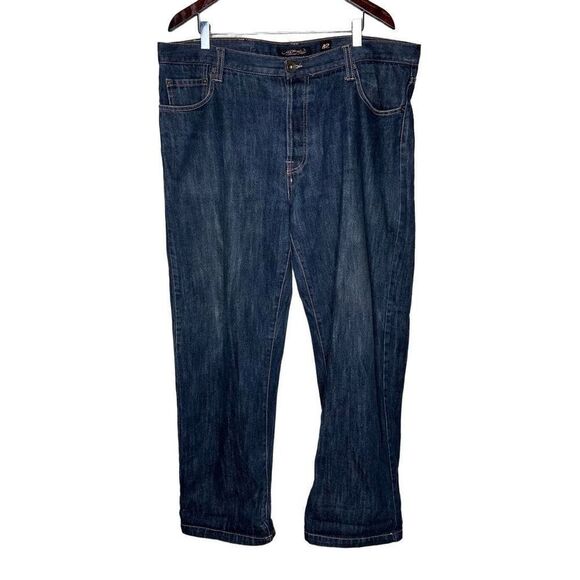 VTG Ed Hardy Denim Button Front Jeans Loose Fit Wide Leg By Christian Audigier S - Picture 1 of 9